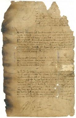 First page from the Resolution Book of Curaçao